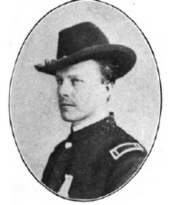Civil war officer with hat