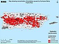 Map of landslides in Puerto Rico