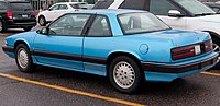 1992 Buick Regal Gran Sport coupe rear view