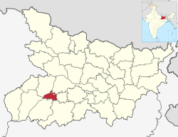 Location of Arwal district in Bihar