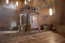 Ciborium in the Basilica of Sant'Elia.