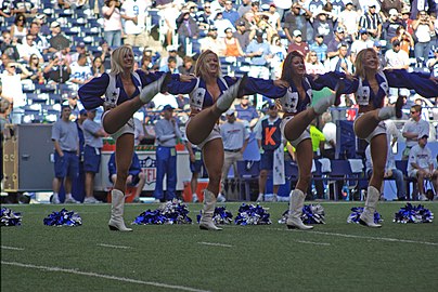 Dallas Cowboys Cheerleaders kickline