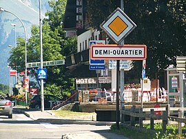 The road into Demi-Quartier