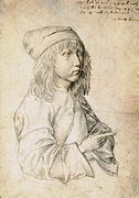 Self-Portrait at the Age of 13, 1484. Silver point drawing, Vienna