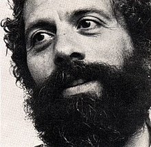Image of Agentinian singer Facundo Cabral from the album "Pateando tachos" in 1984