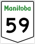 Provincial Trunk Highway 59 marker