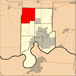 Location in Vanderburgh County
