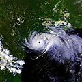 Satellite image of Hurricane Alicia