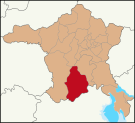 Map showing Haymana District in Ankara Province