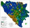 Ethnic structure of Bosnia and Herzegovina by settlements 1991