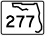 State Road 277 marker