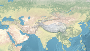 Yuezhi is located in Continental Asia