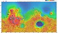 Mercator map of Mars without polar regions (12,140 × 6,940 pixels, 17.2 MB)