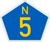 National route N5 shield