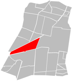 Location of Colonia Juárez (in red) within Cuauhtémoc borough