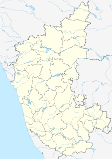 Map showing the location of Bannerghatta National Park