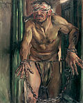 The Blinded Samson (1912), oil on canvas, 105 cm x 130 cm., Alte Nationalgalerie, Berlin