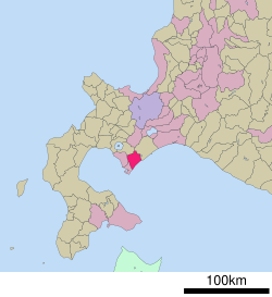 Location of Noboribetsu in Hokkaido (Iburi Subprefecture)