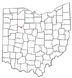 Location of Dunkirk, Ohio