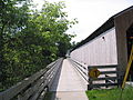 Pulp Mill Bridge bicycle & pedestrian pathway, looking west from Middlebury, VT