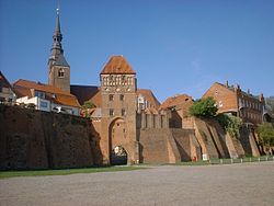 Elbe Gate and St Stephen's Church