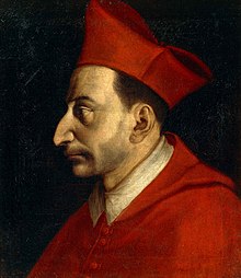 head and shoulders of a man in cardinals robes