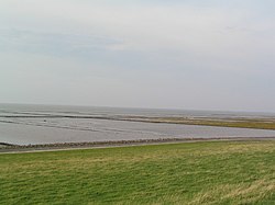 Land reclamation from the North Sea at Hedwigenkoog