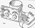 Image 19In the 1920s, the United States government publication, "Construction and Operation of a Simple Homemade Radio Receiving Outfit", showed how almost any person handy with simple tools could a build an effective crystal radio receiver. (from History of radio)