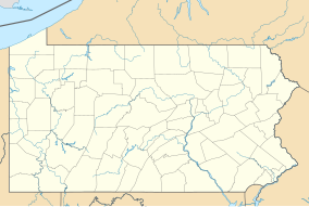 Map showing the location of Roaring Run Natural Area