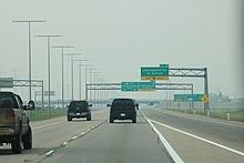 Anthony Henday Drive south through west Edmonton, between the Callingwood Road exit and the Whitemud Drive interchange
