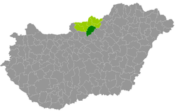 Pásztó District within Hungary and Nógrád County.