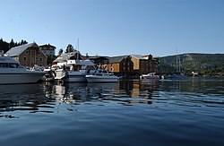 View of the harbour at Råkvåg