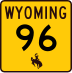 Wyoming Highway 96 marker