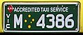 New Victorian taxi numberplate