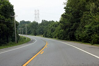 Westbound MD 234 approaching US 301 in Allens Fresh