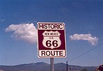 Historic US 66 sign