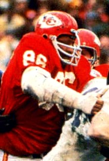 Photo of Buchanan in uniform playing during a game