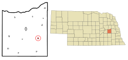 Location of Brainard, Nebraska