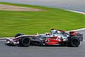 From 2007 until 2013 inclusive, McLaren's title sponsor was Vodafone. This is Fernando Alonso at the 2007 British Grand Prix.