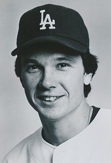 Joe Beckwith in his Los Angeles Dodgers uniform in 1979
