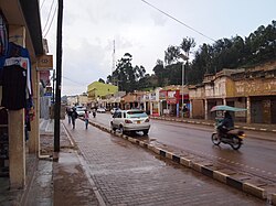 The Main Street of Kabale, a road with many shops.