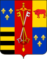 Coat of arms of Cesare Borgia as Duke of Romagna and Valentinois and Captain-General of the Church