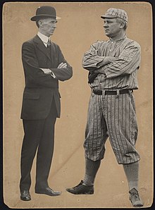 Connie Mack and John McGraw, [ca. 1913]. Michael T. "Nuf Ced" McGreevy Collection, Boston Public Library