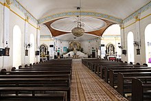 Archdiocesan Shrine of Santa Teresa de Avila Church, Talisay City Cebu: Main nave leading up to the crossing
