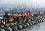 Kumbh Mela, at Prayagraj is the largest gathering anywhere in the world.