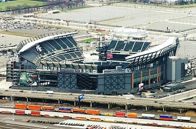 Aerial view of Lincoln Financial Field in March 2012.