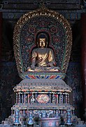 Ming dynasty (1368-1644) statue of Amitabha in Huayan Temple in Datong, Shanxi, China