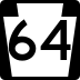 Pennsylvania Route 64 marker