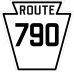 Pennsylvania Route 790 marker