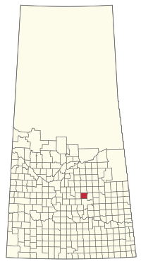 Location of the RM of Prairie Rose No. 309 in Saskatchewan